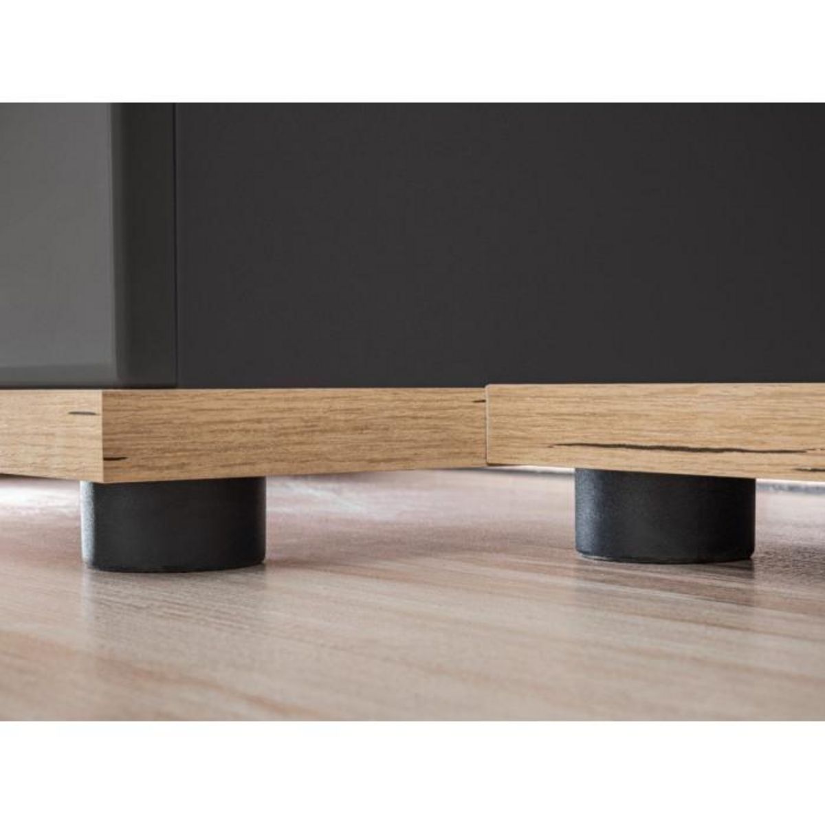 Paris Prix Ensemble Meuble TV Design  Silk II  240cm Gris & Naturel