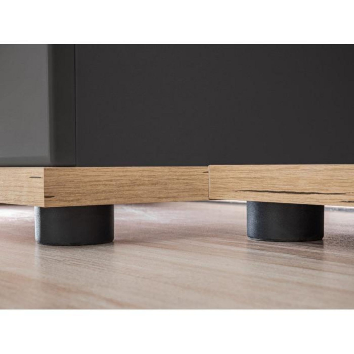 Paris Prix Ensemble Meuble TV Design  Silk II  240cm Gris & Naturel