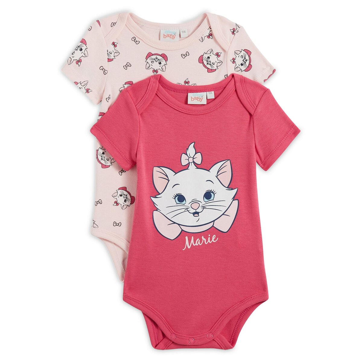 Lot de 3 bodies manches courtes fantaisie bébé fille - 6 mois