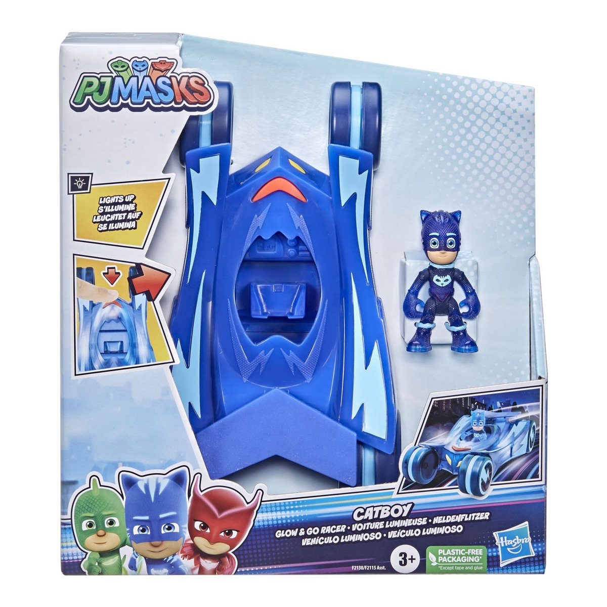 HASBRO Les Pyjamasques - Voitures lumineuses BLEU