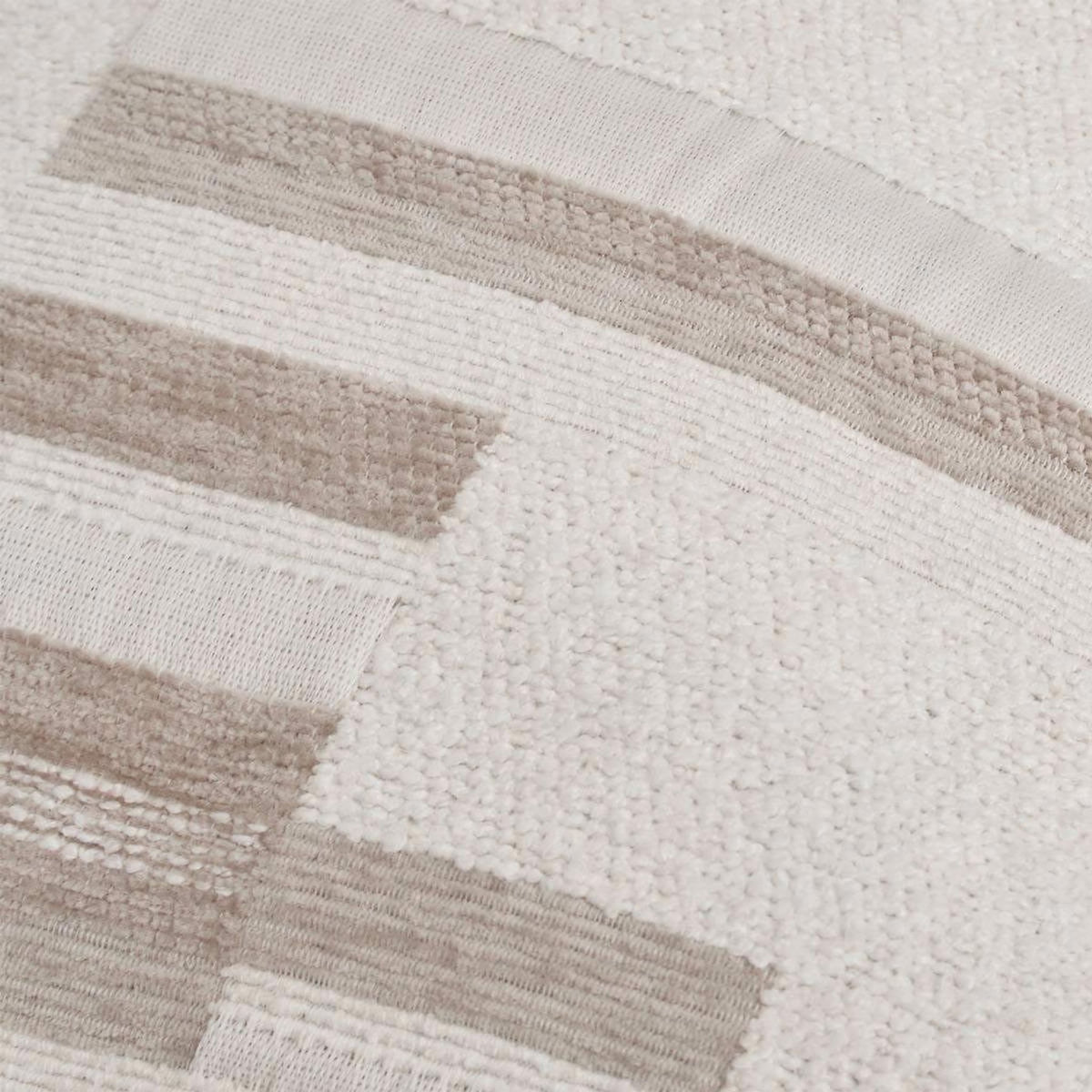 ATMOSPHERA Coussin Déco en Jacquard Chenillé  Calix  30x50cm Beige