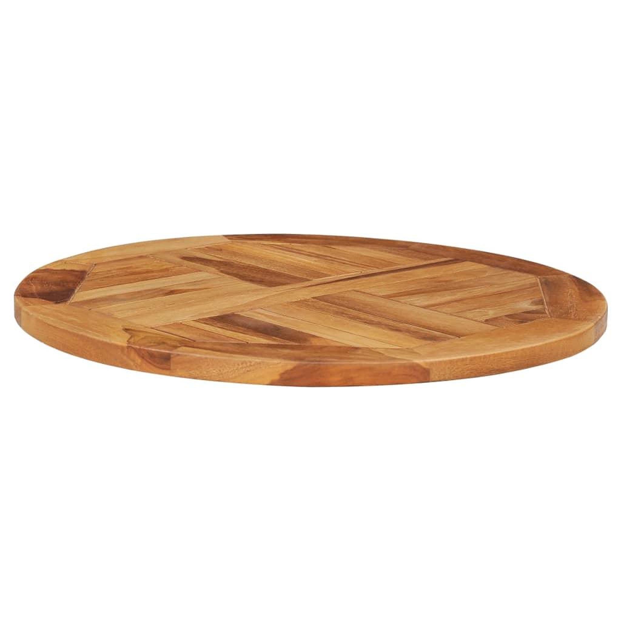 Voir la diapositive 3 : VIDAXL Disque de table rotatif bois de teck solide
