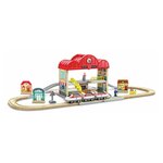 Hape Coffret Circuit de Train portable
