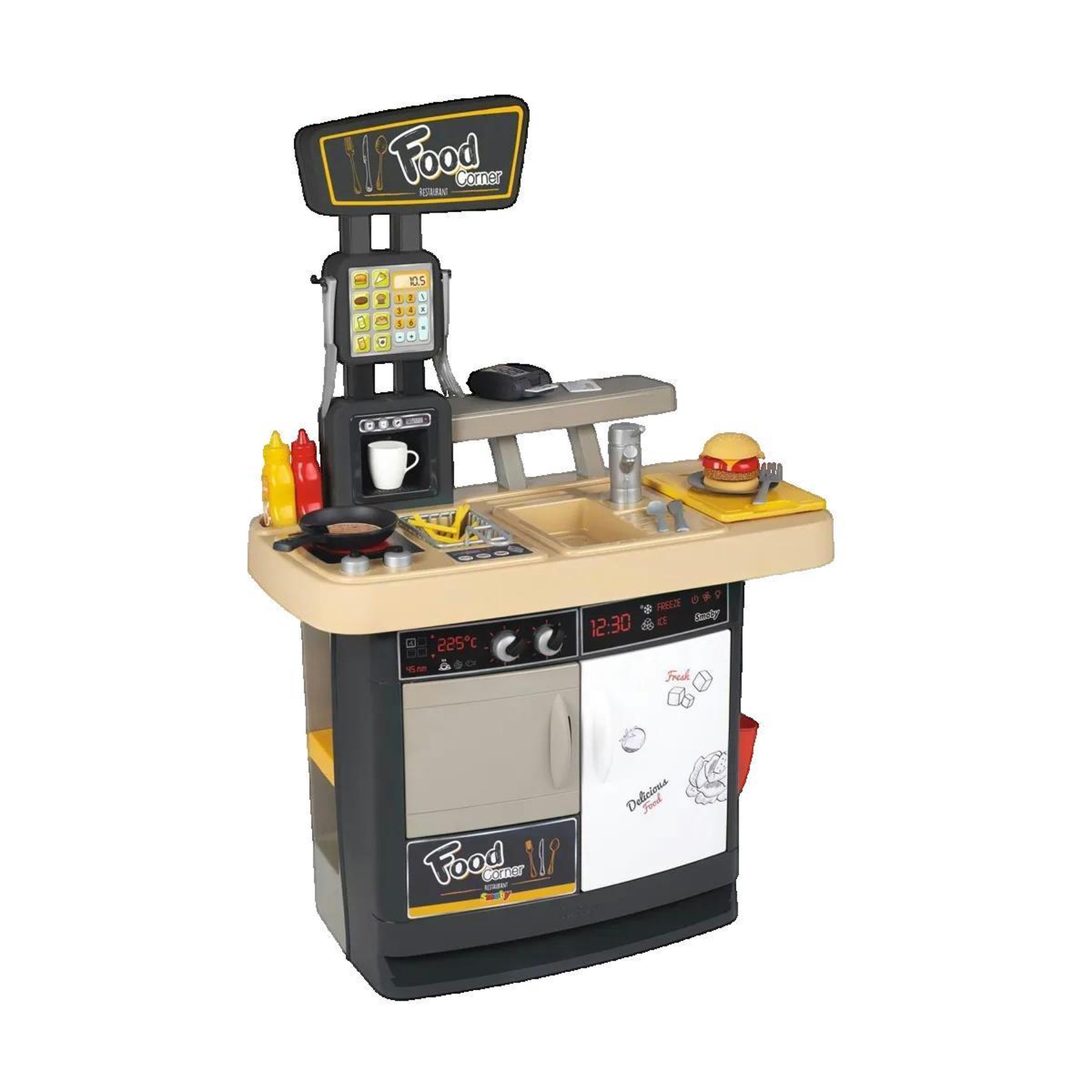 Voir la diapositive 2 : SMOBY Jouet d'imitation Smoby Cuisine Food Corner Restaurant multicolore