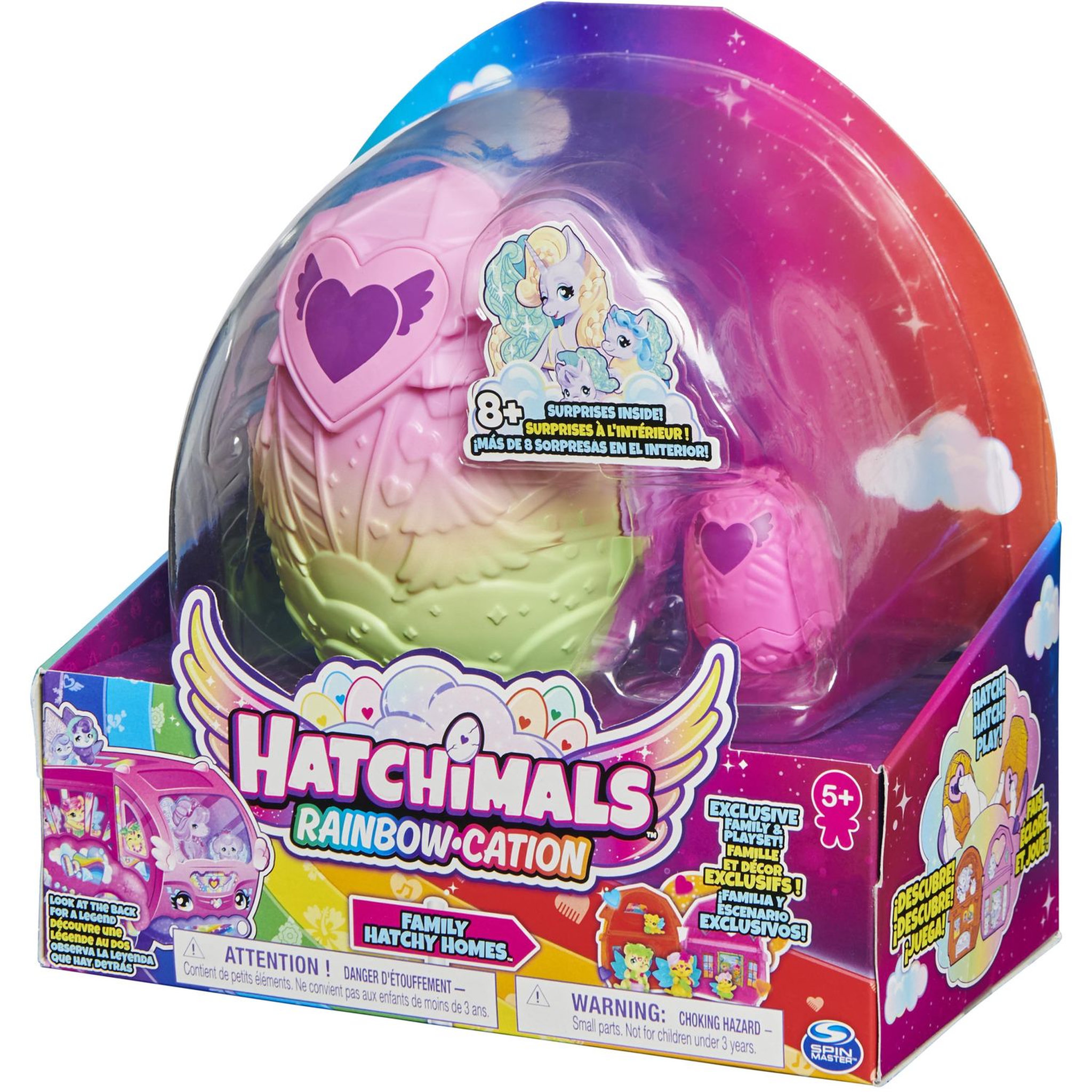 SPIN MASTER Playset Maison 4 Famille Surprise Saison 2 Hatchimals