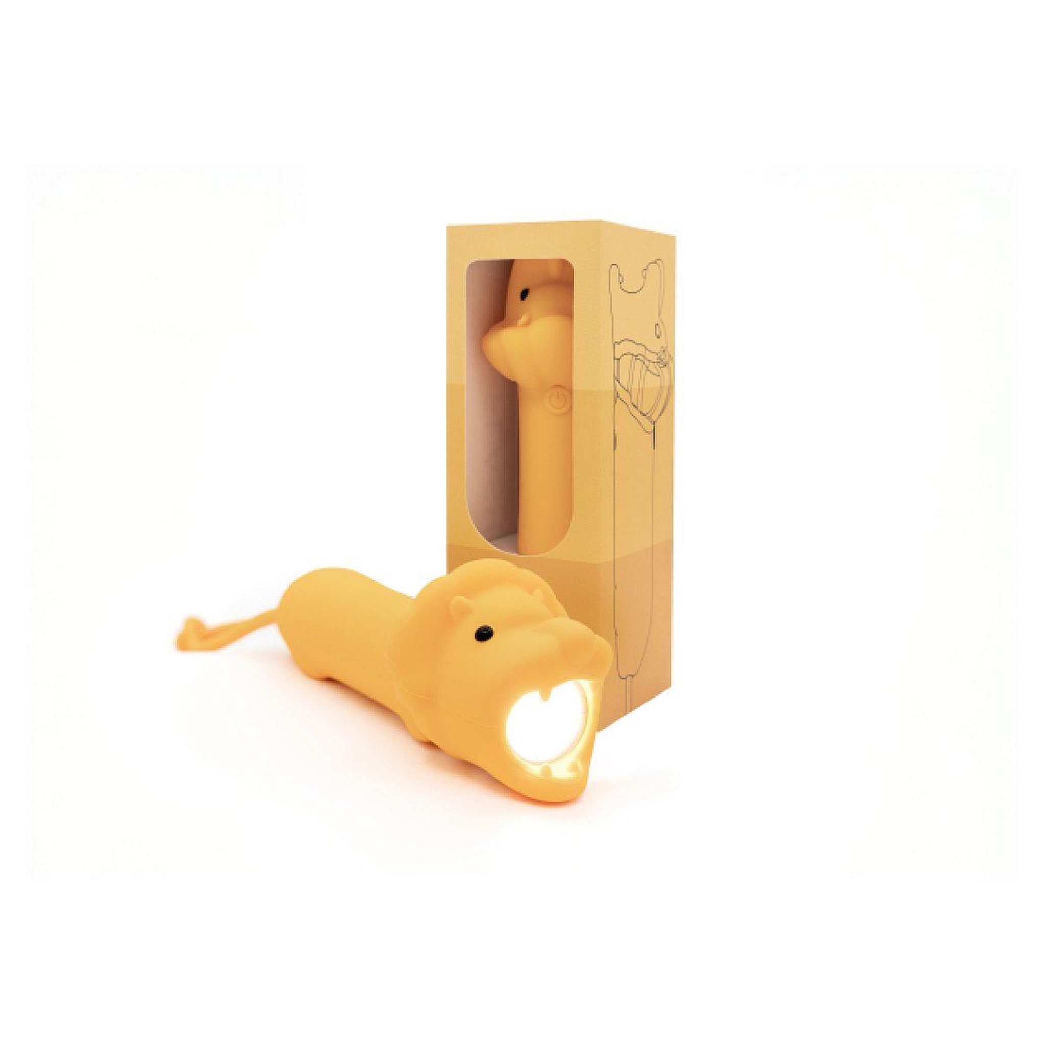 COOLKIDZ PROJECT Lampe torche en silicone lion