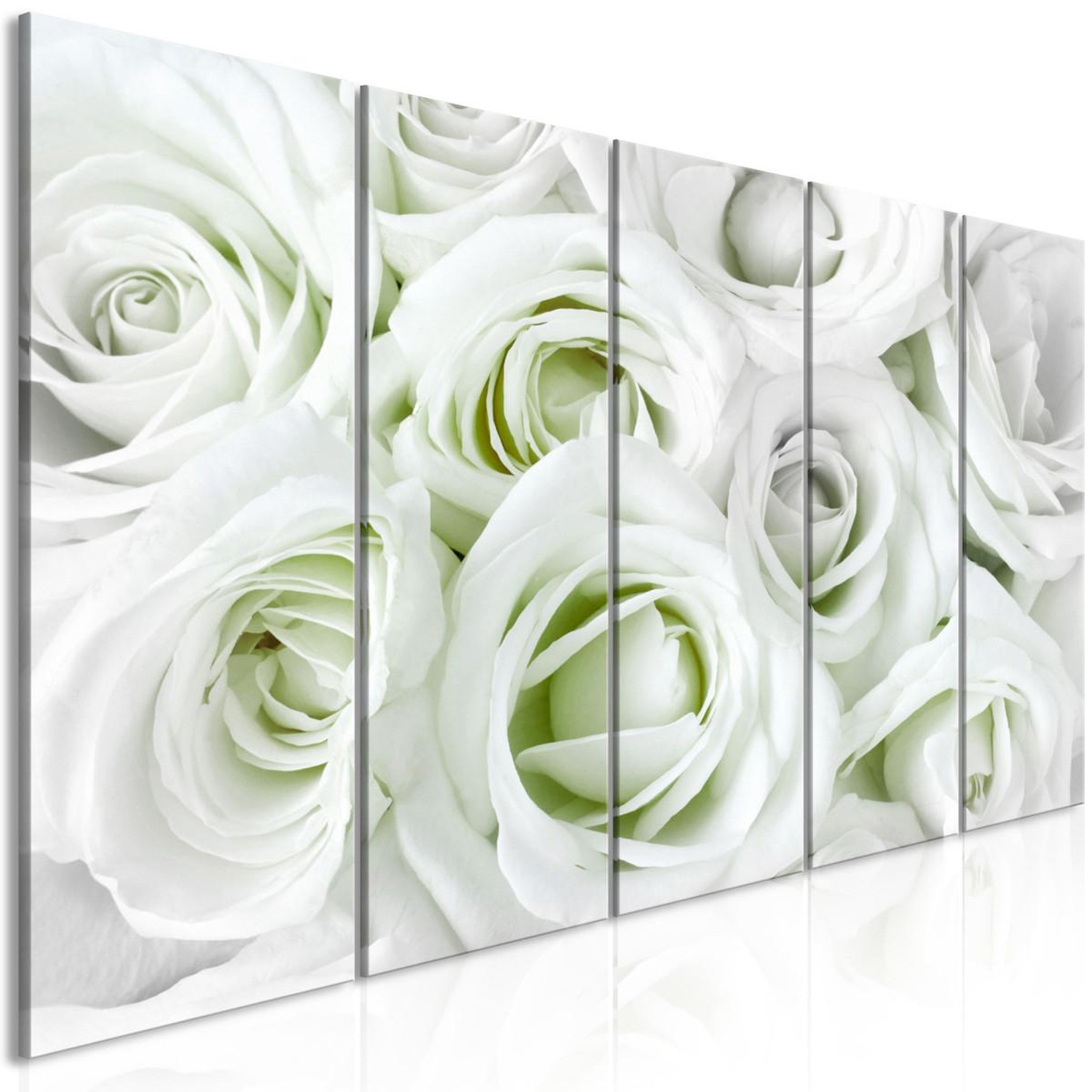 Voir la diapositive 1 : Paris Prix Tableau imprimé 5 panneaux  satin rose narrow green