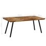 Voir la diapositive 6 : VIDAXL Table a manger Teck recycle et acier 180x90x76 cm