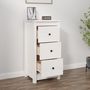 Voir la diapositive 3 : VIDAXL Buffet blanc 40x35x80 cm bois massif de pin