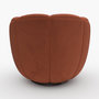 Voir la diapositive 6 : MAISON PAVANE Fauteuil pivotant en velours rouge brique-Ysé