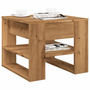 Voir la diapositive 1 : VIDAXL Table basse chene artisanal 55,5x55x45 cm bois d'ingenierie