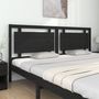 Voir la diapositive 3 : VIDAXL Tete de lit Noir 205,5x4x100 cm Bois massif de pin