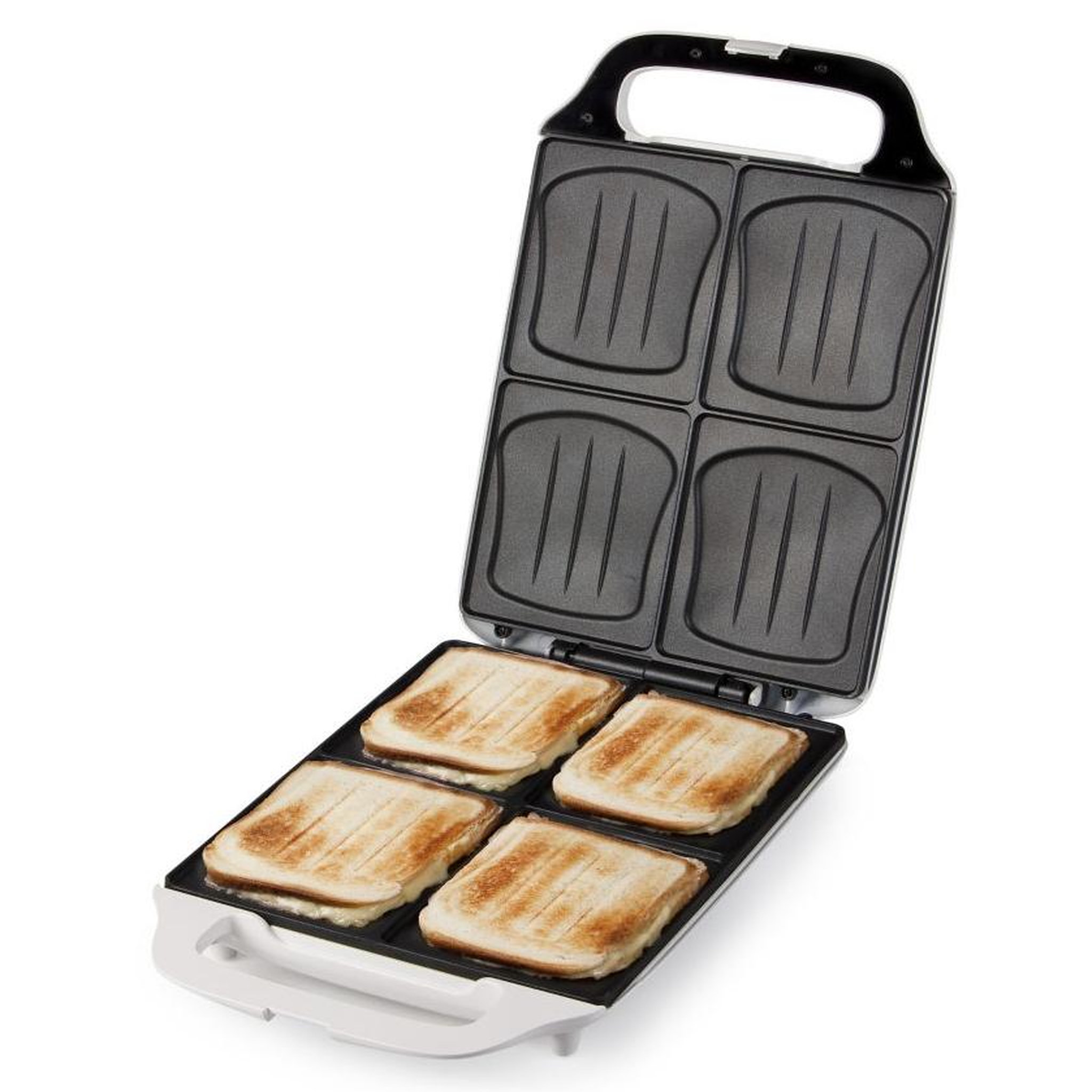 Voir la diapositive 2 : Domo Appareil à croque-monsieur 1800w blanc - DO9064C