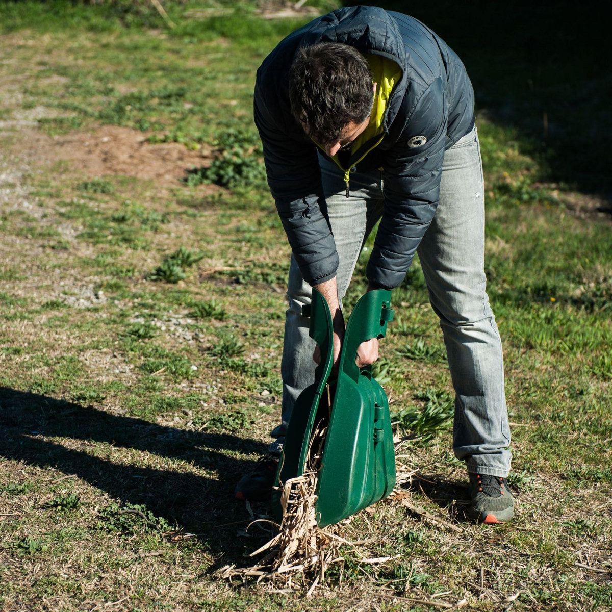 WERKAPRO Lot de deux ramasses feuilles à main avec poignées WERKA PRO