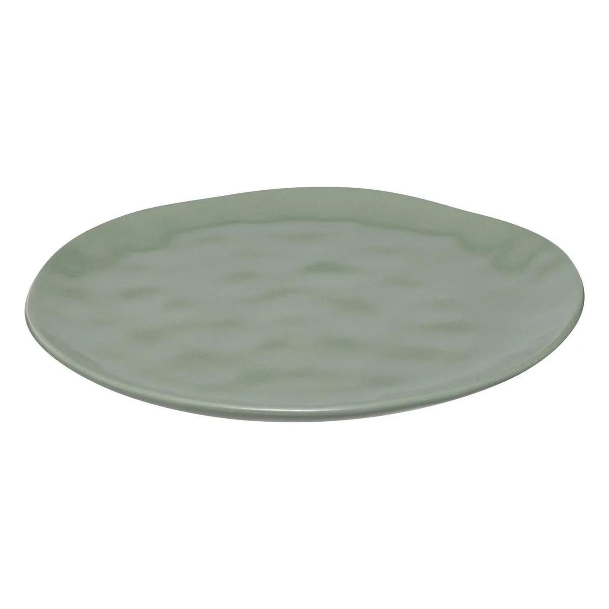 Voir la diapositive 2 : SECRET DE GOURMET Lot de 6 assiettes plates  noe  26cm vert olive
