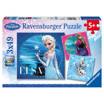 RAVENSBURGER Puzzles 3x49 pièces Reine des Neiges