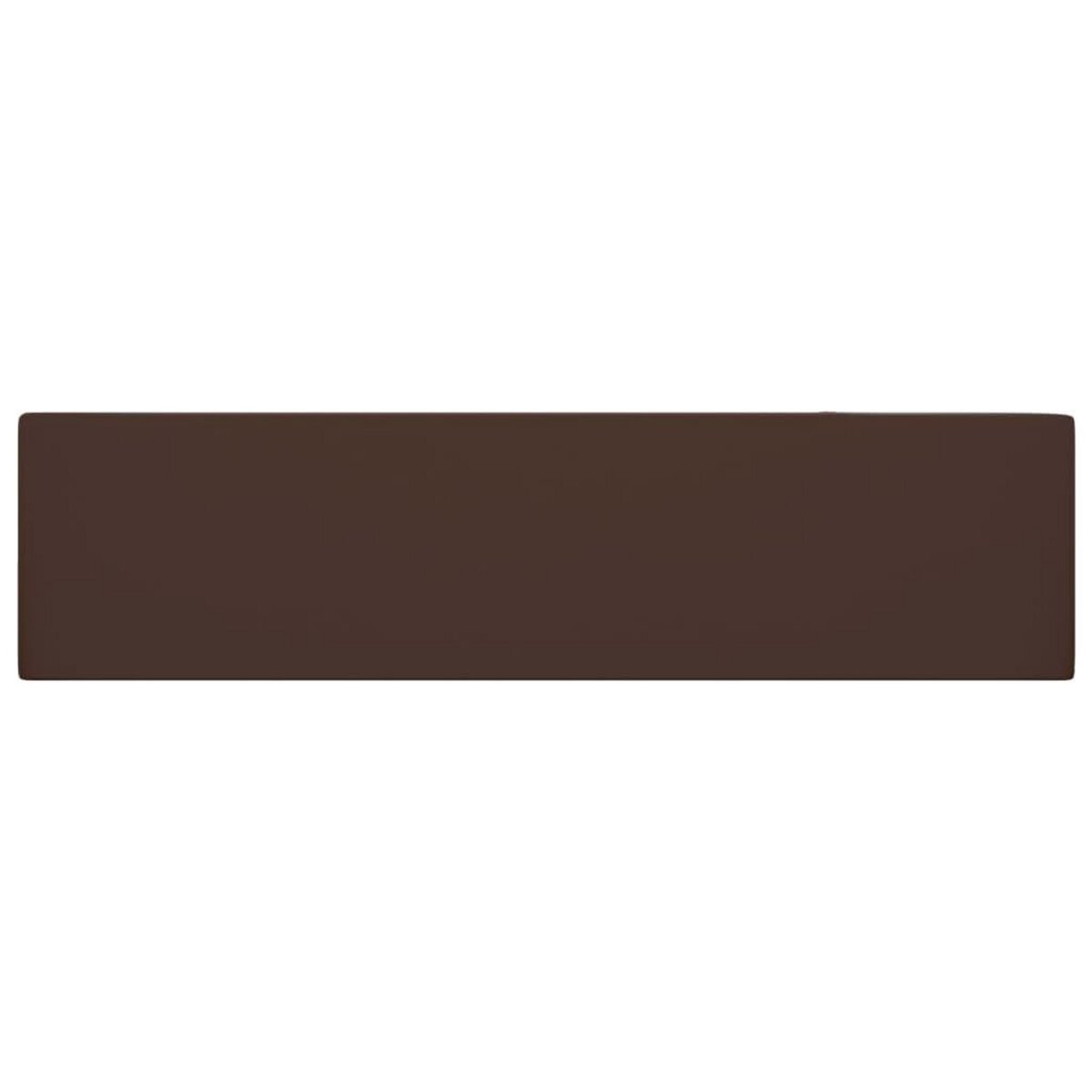 VIDAXL Lavabo de salle de bain avec trop-plein Ceramique Marron fonce