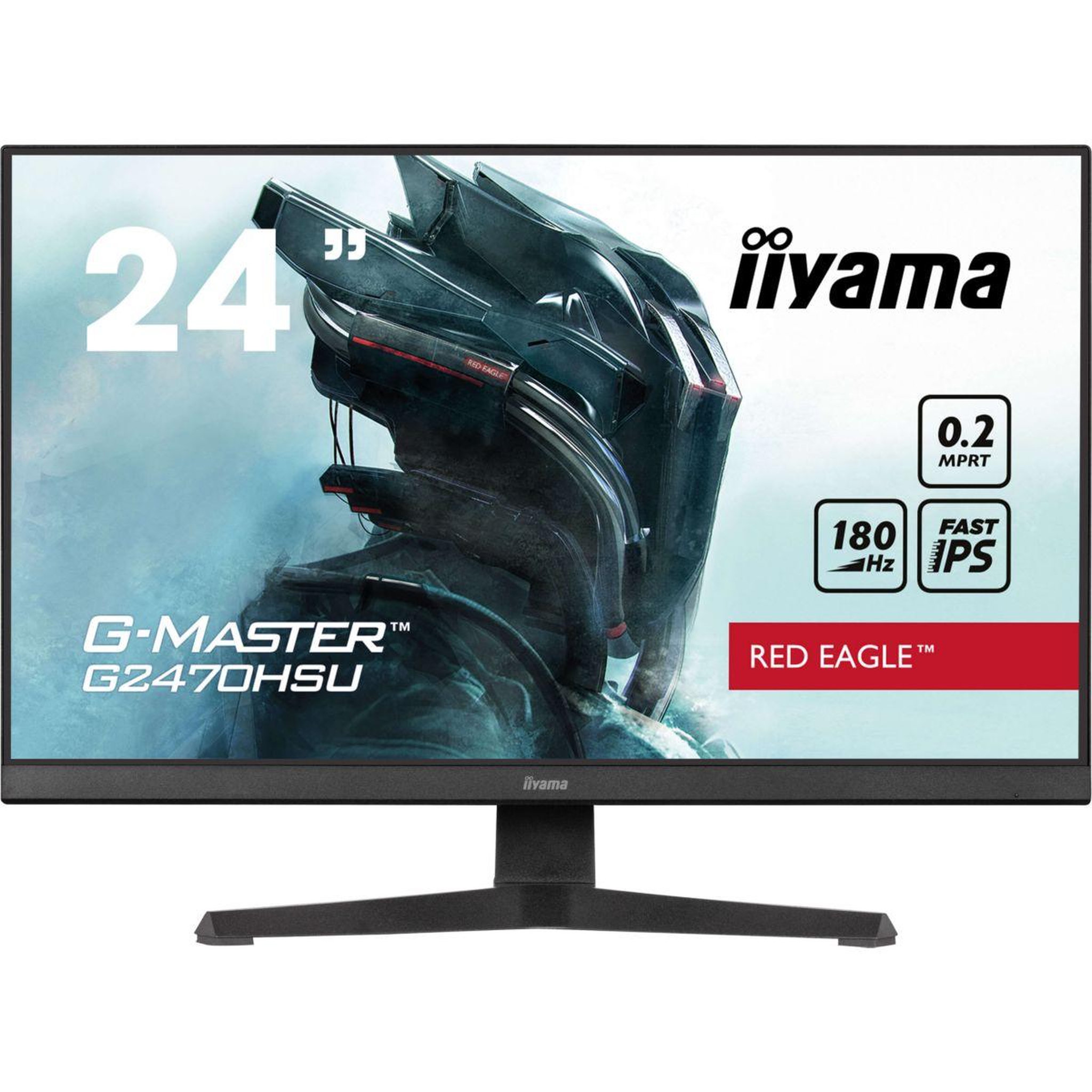 Iiyama Ecran PC Gamer G-Master G2470HSU-B6 Plat 24'' Fast IPS