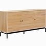 Voir la diapositive 3 : HOMIFAB Buffet 3 portes effet bois 160 cm - Talia