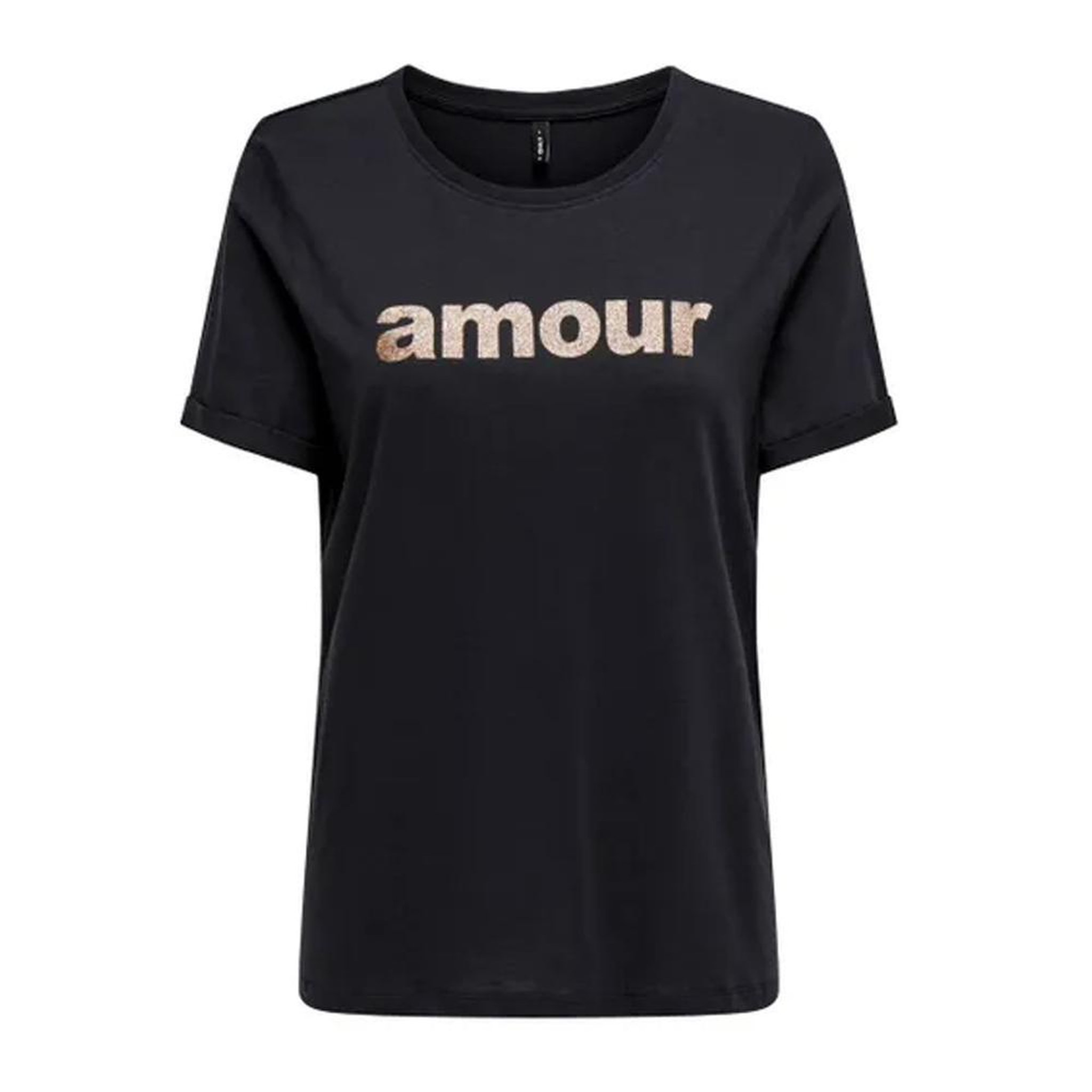 Voir la diapositive 1 : Only T Shirt  Femme Only Amour Glitter