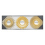 Voir la diapositive 2 : ATMOSPHERA Lot de 3 miroirs Soleil - Diam. 25 cm - Doré