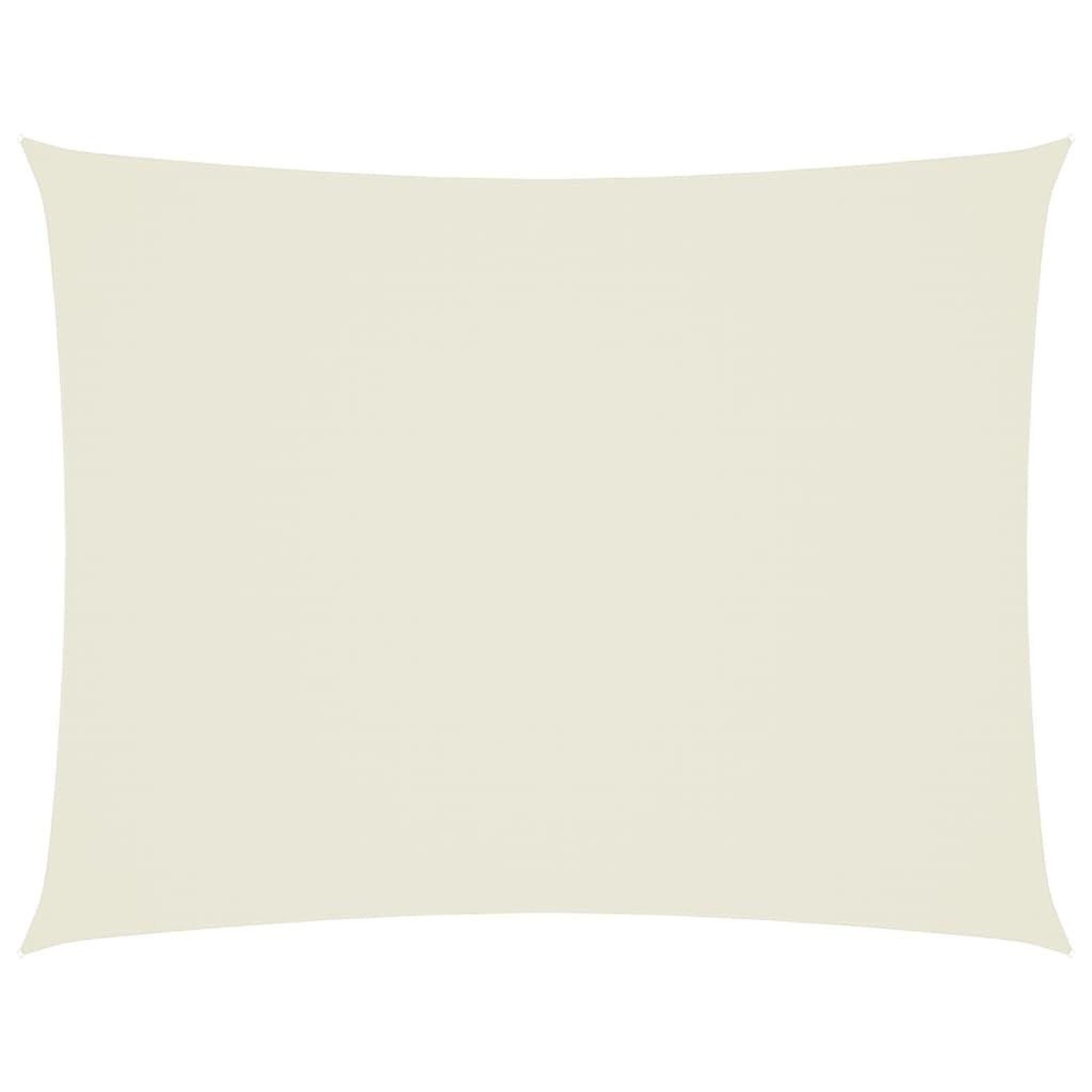 Voir la diapositive 2 : VIDAXL Voile de parasol tissu oxford rectangulaire 3x4 m creme
