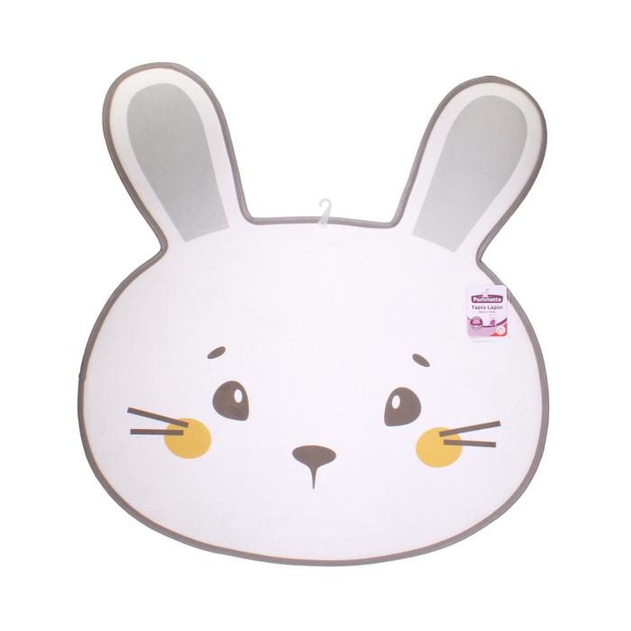 Voir la diapositive 2 : Paris Prix Tapis Mousse Enfant  Lapin  75x80cm Blanc
