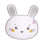 Voir la diapositive 2 : Paris Prix Tapis Mousse Enfant  Lapin  75x80cm Blanc
