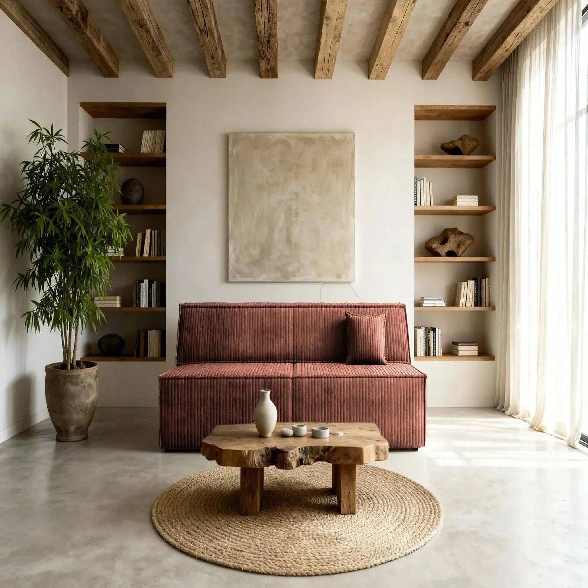 Voir la diapositive 3 : CASANOVA PARIS Burano - canapé droit convertible velours côtelé
