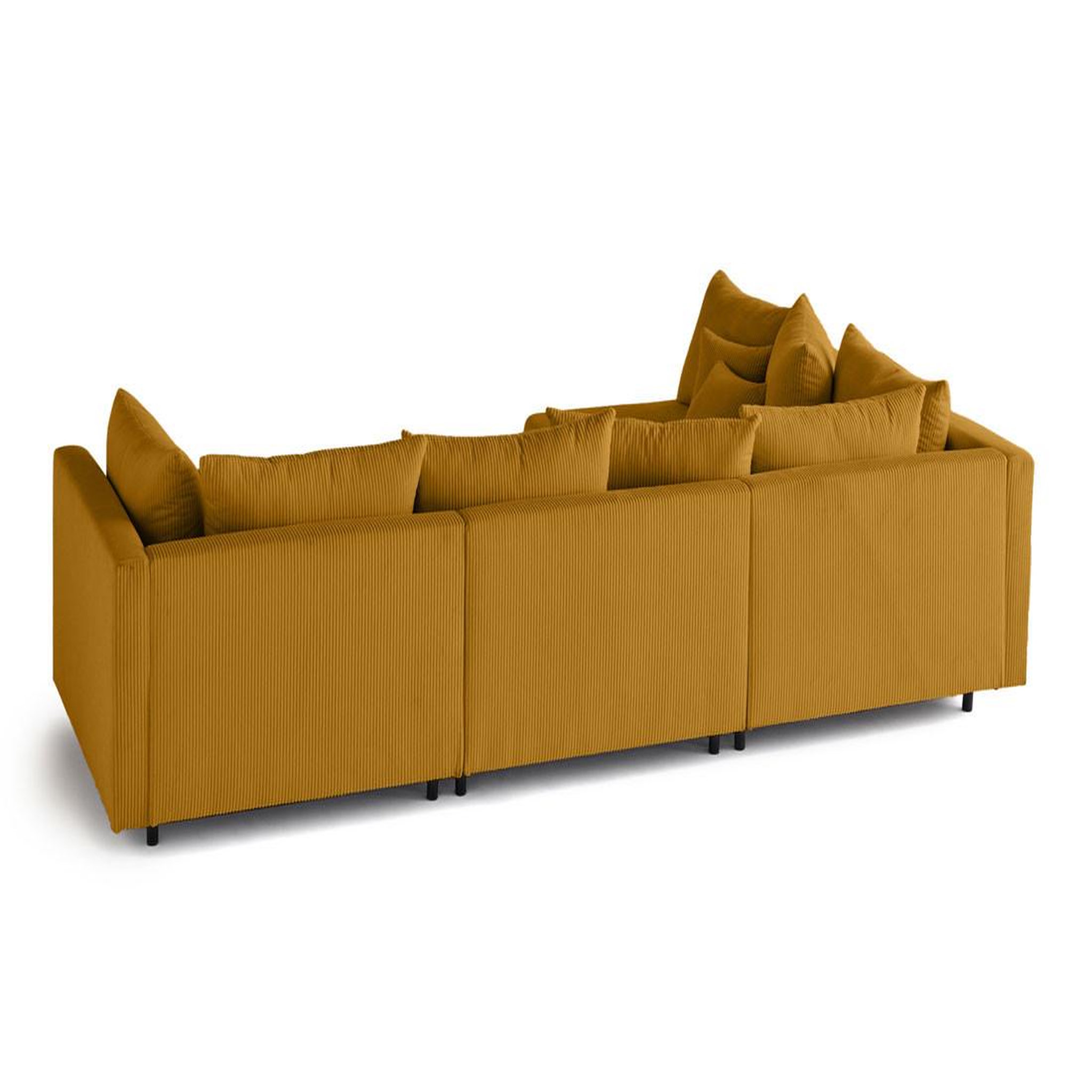 Voir la diapositive 4 : LISA DESIGN Edinburg - canapé modulable d'angle réversible 4 places - en velours côtelé