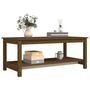 Voir la diapositive 4 : VIDAXL Table basse Marron miel 110x55x45 cm Bois massif de pin
