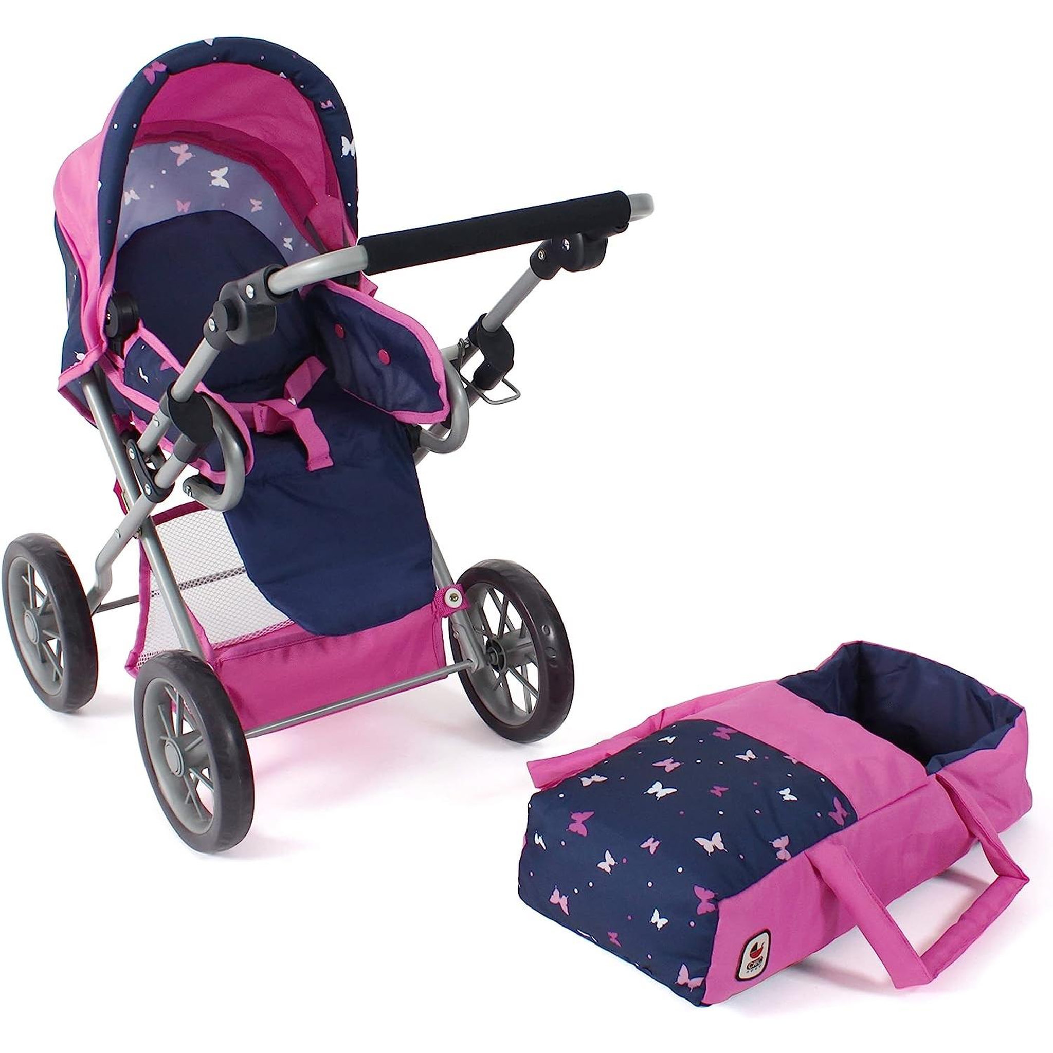 Voir la diapositive 4 : BAYER CHIC 2000 Poussette combinée Leni Papillon pour poupée