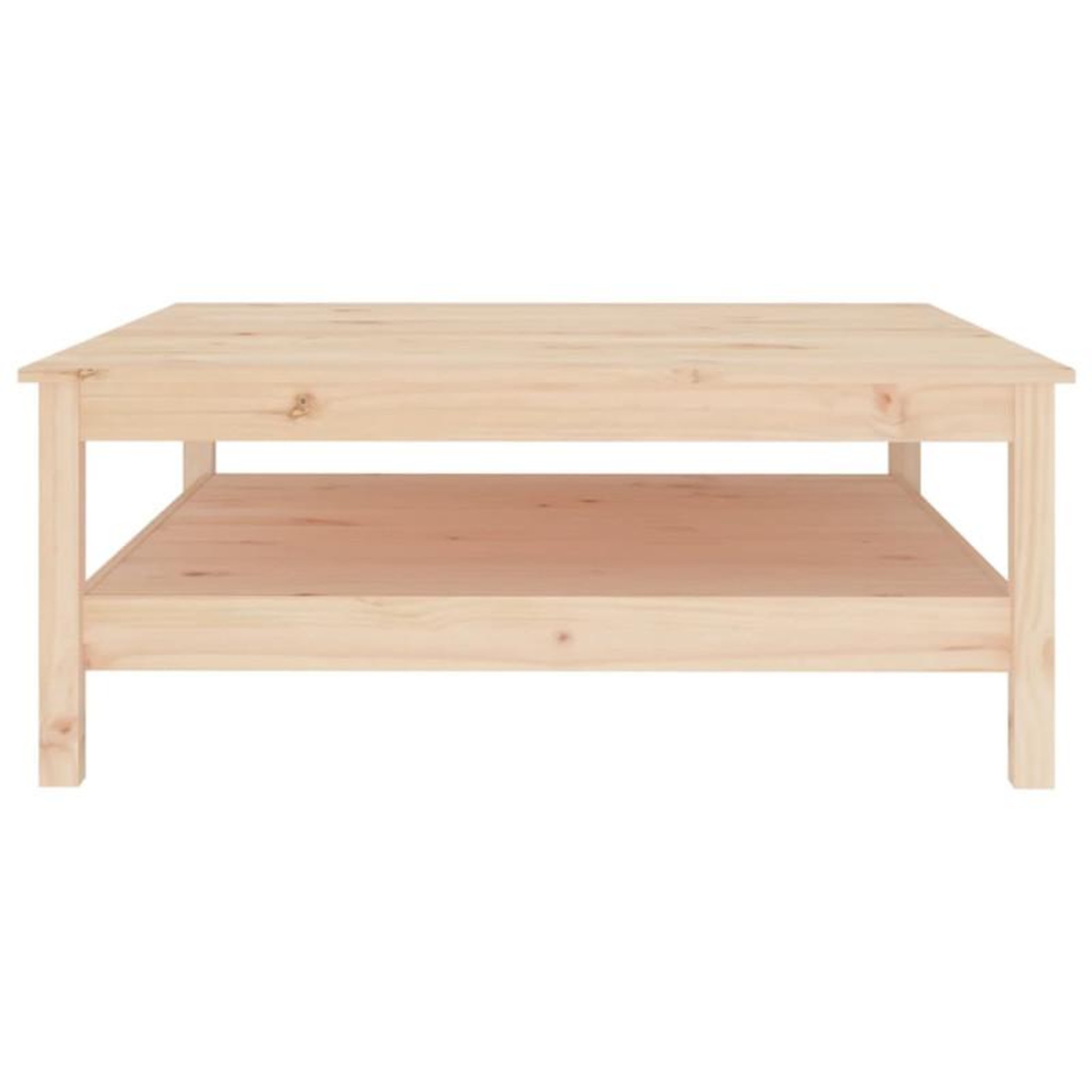 Voir la diapositive 3 : VIDAXL Table basse 100x100x40 cm Bois massif de pin