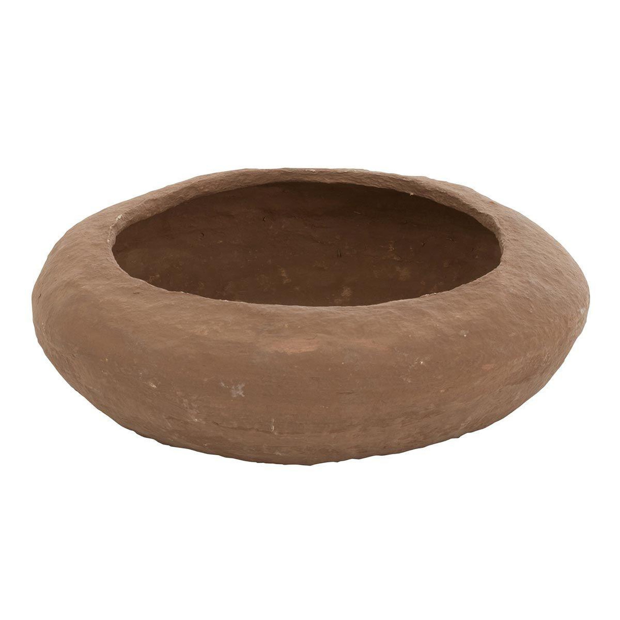 J-LINE Coupelle déco  papier mâché  40cm marron
