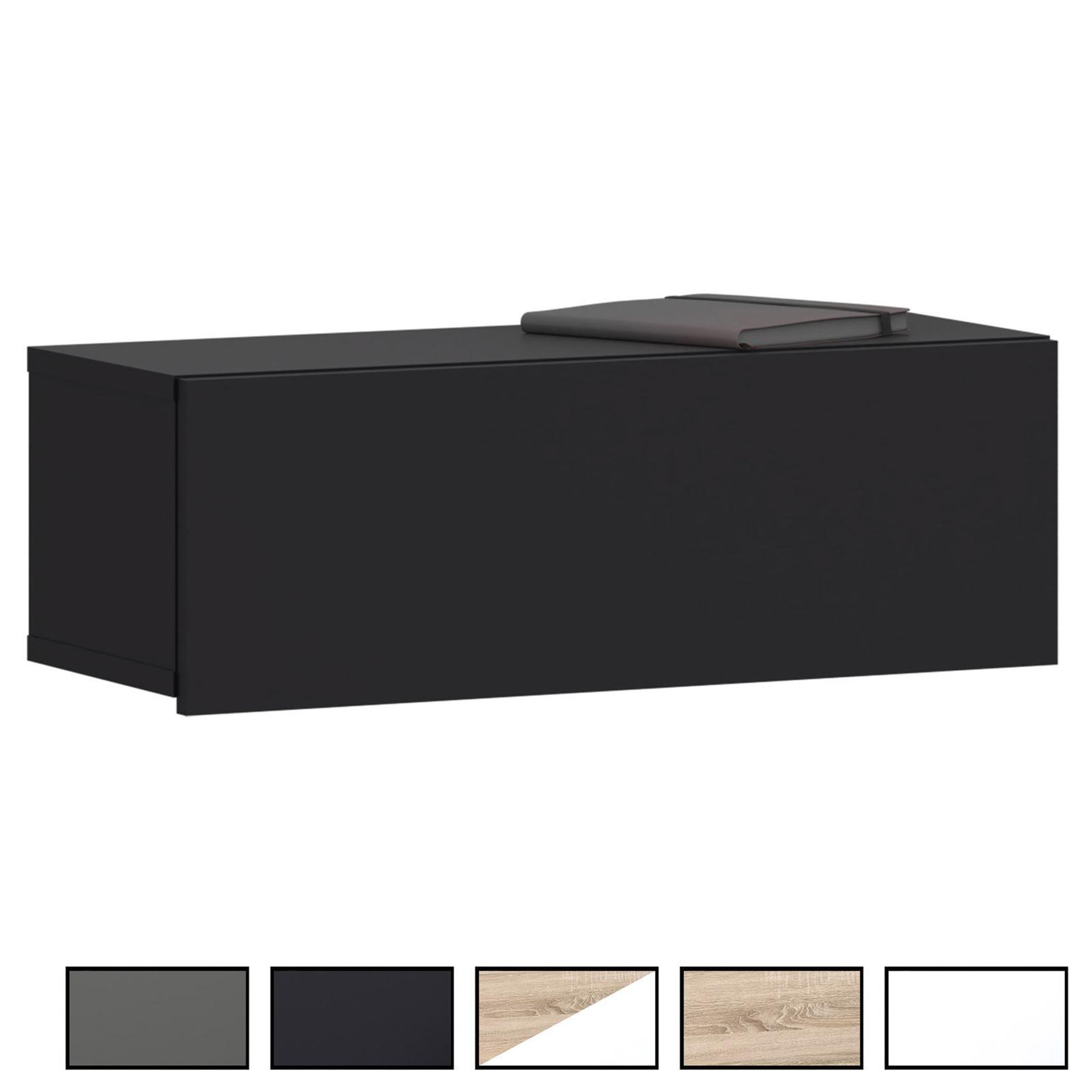 IDIMEX Tiroir suspendu thala, en bois. Coloris disponibles : Marron, Noir, Gris, Blanc