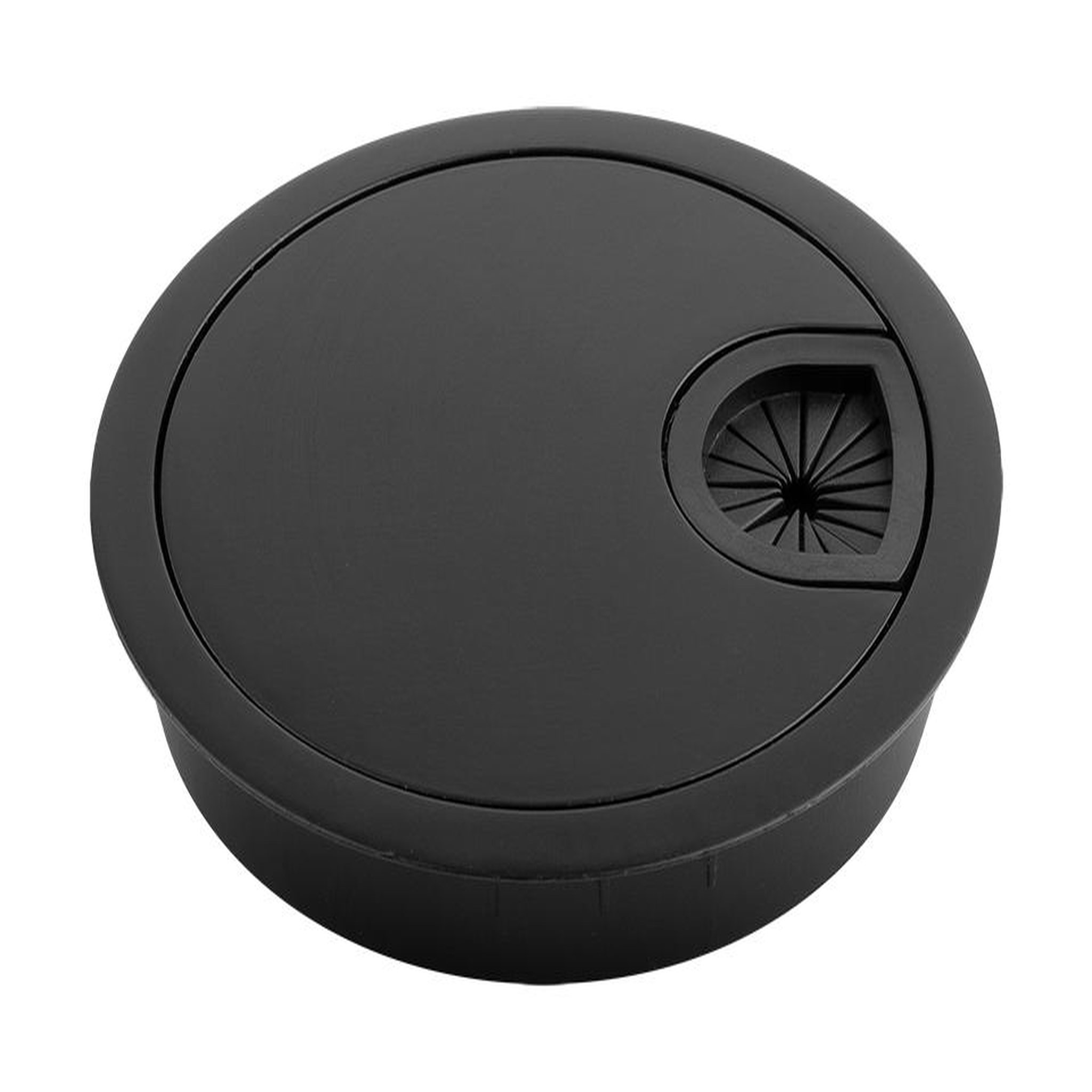 CENTRALE BRICO Passe-câble métal 80mm noir