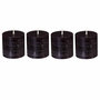 Voir la diapositive 1 : COMPTOIR DE LA BOUGIE Lot de 4 Bougies Votives  Rustic  4,5cm Noir