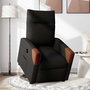 Voir la diapositive 2 : VIDAXL Fauteuil inclinable electrique noir tissu