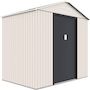 Voir la diapositive 4 : Habitat et Jardin Abri de jardin métal  Nebraska  - 5,29 m2 (4,83 m2 au sol) - Beige