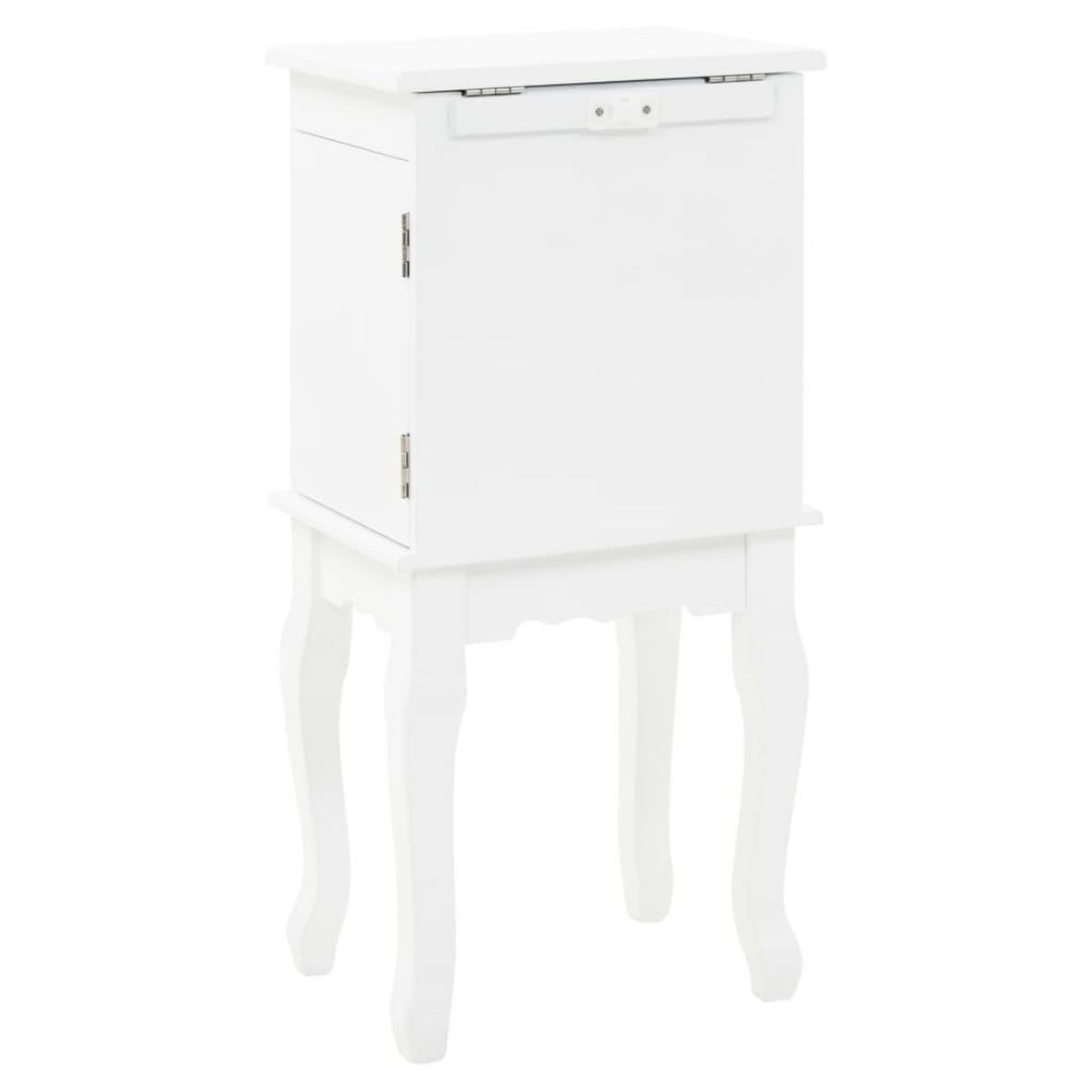 VIDAXL Armoire a bijoux sur pieds Blanc