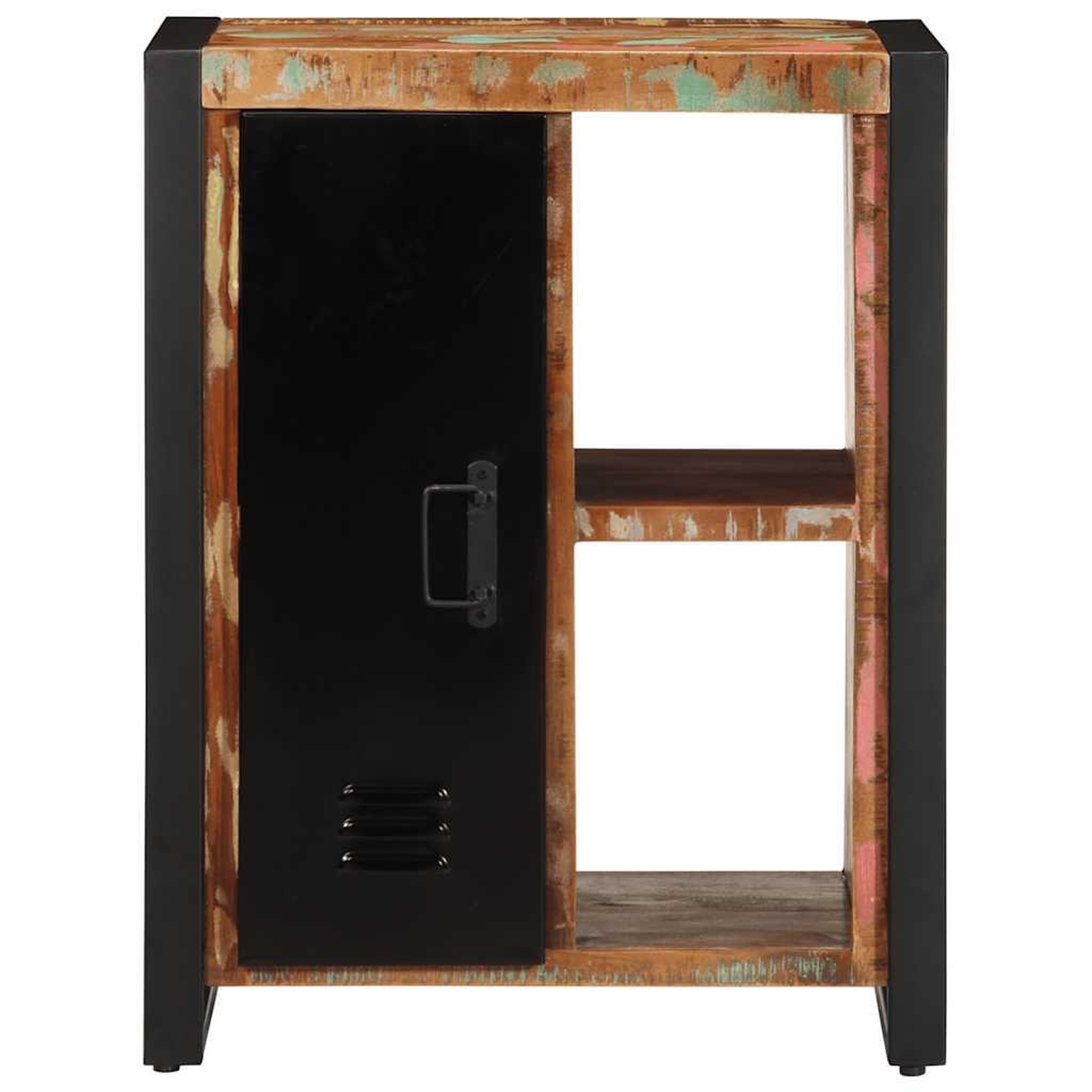 Voir la diapositive 2 : VIDAXL Buffet multicolore 55x35x70 cm bois massif recuperation