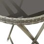 Voir la diapositive 5 : VIDAXL Ensemble de bistro de jardin 3 pcs Resine tressee et verre Gris