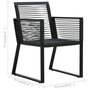 Voir la diapositive 6 : VIDAXL Chaises de jardin lot de 2 Noir Rotin PVC