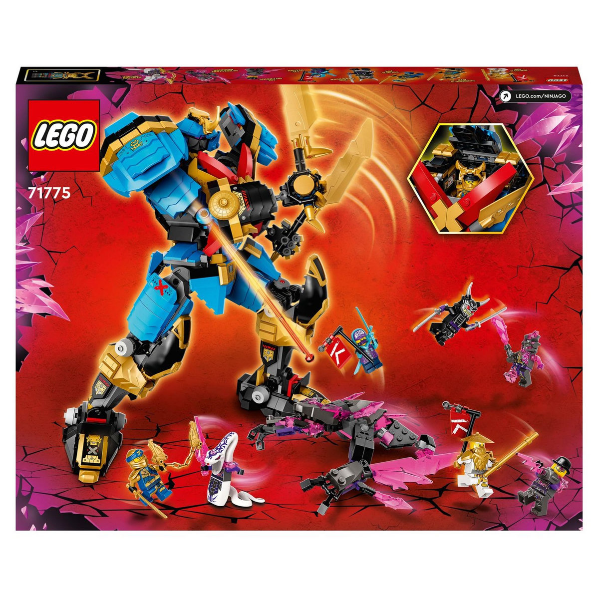 LEGO NINJAGO 71775 Le Robot Samouraï X de Nya, Jouet et Figurines de Mécha pour Enfants