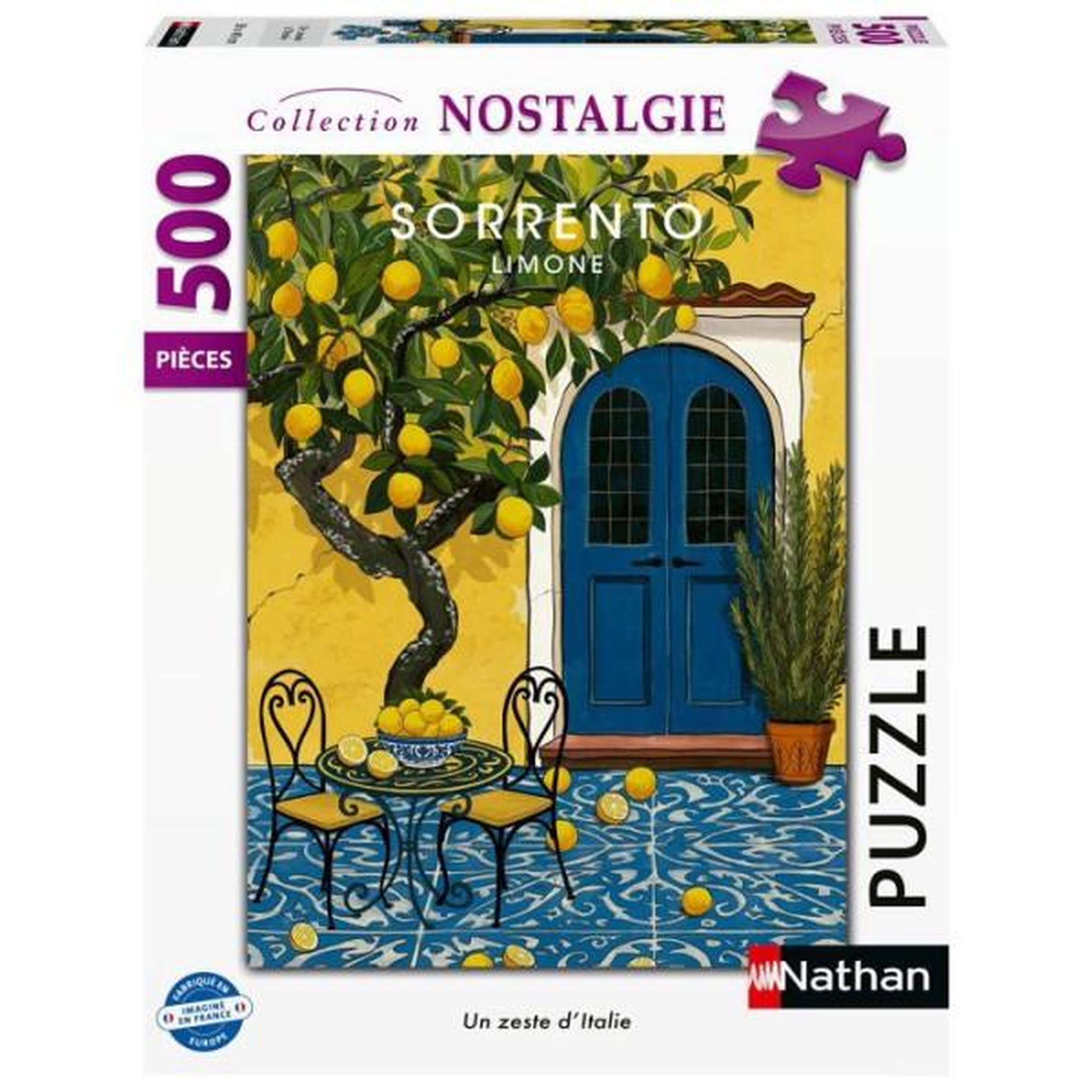 Voir la diapositive 1 : Nathan Nathan - puzzle adulte 500 pieces - un zeste d'italie - des 12 ans - puzzle de qualité supérieure - collection nostalgie - 120