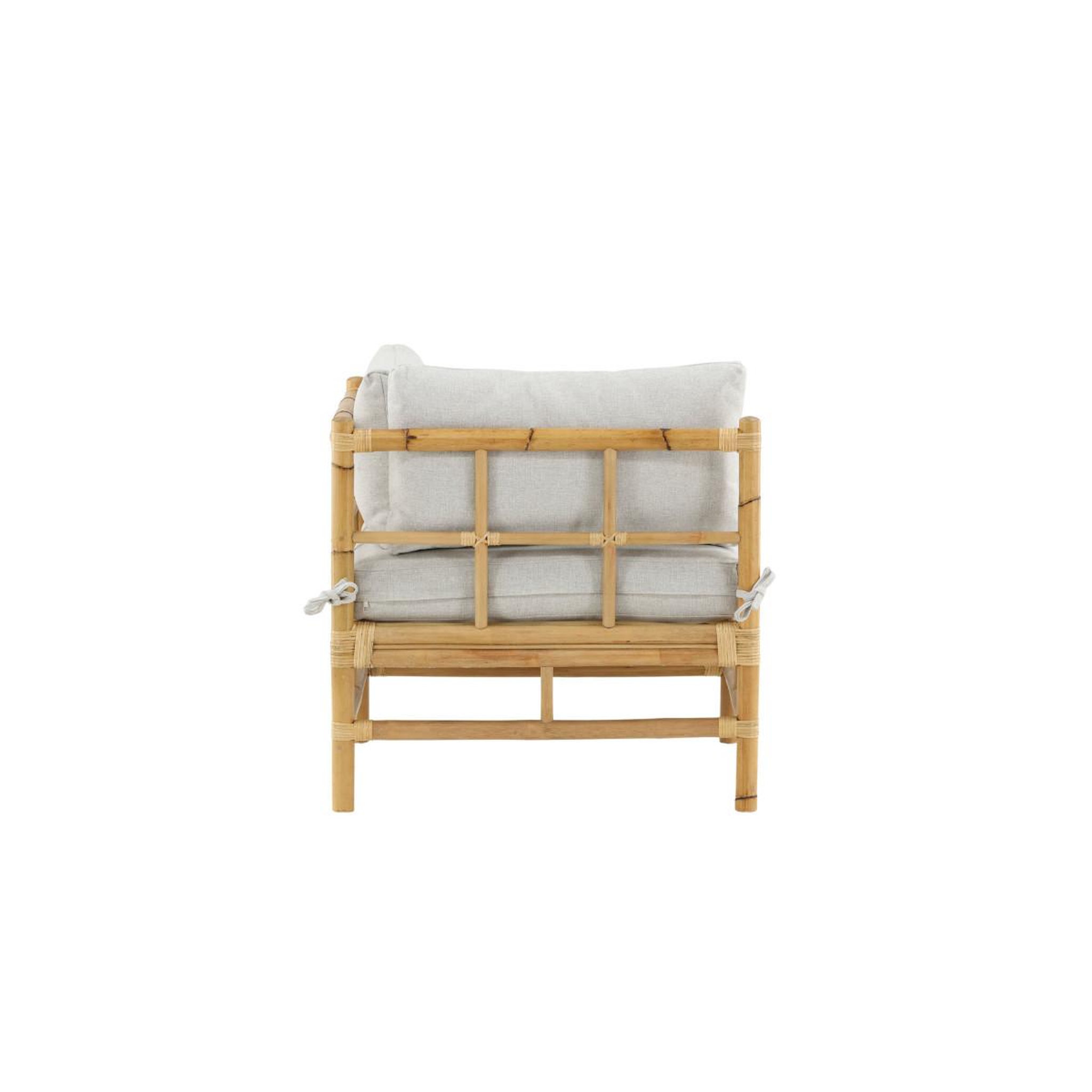 Voir la diapositive 2 : Paris Prix Canapé d'angle de jardin  cane  76cm naturel