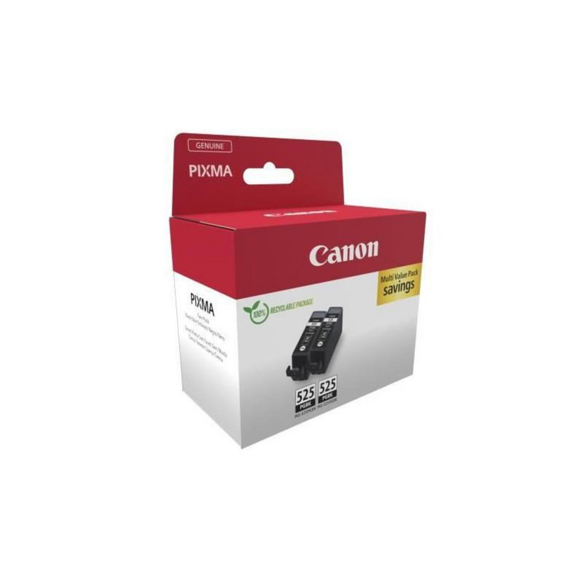 Canon Cartouches d'encre CANON PGI-525 Noir pigmenté - Pack de 2