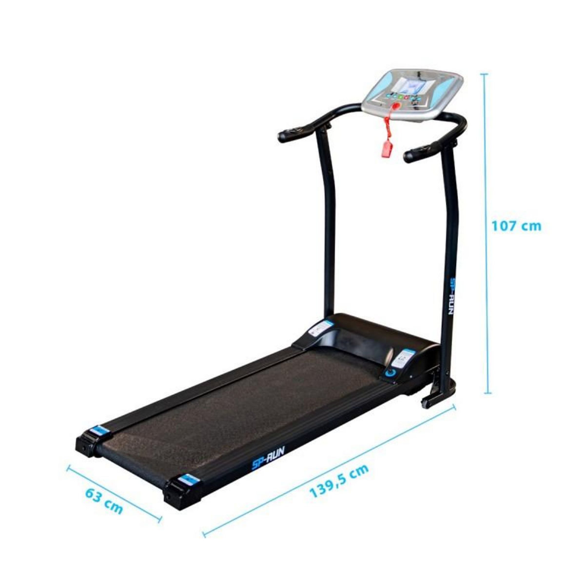 SPARRAW Tapis de course pliable ULTRA Compact SP Run - 10km/h - 1,5CV - 12 Programmes - Capteurs Cardiaque, Ecran LCD et Amortisseurs