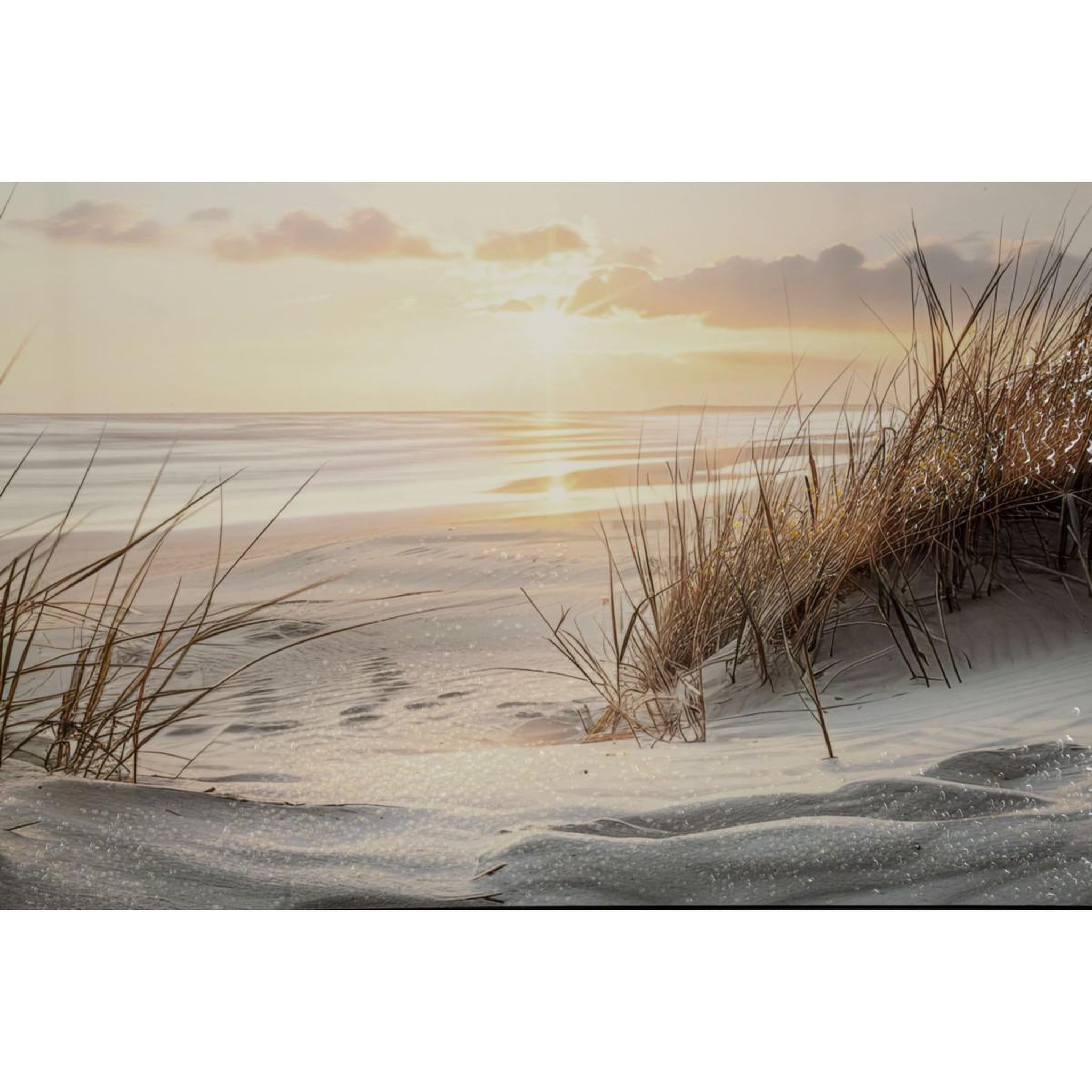 Voir la diapositive 3 : Paris Prix Tableau imprimé  beach i  152x52cm multicolore