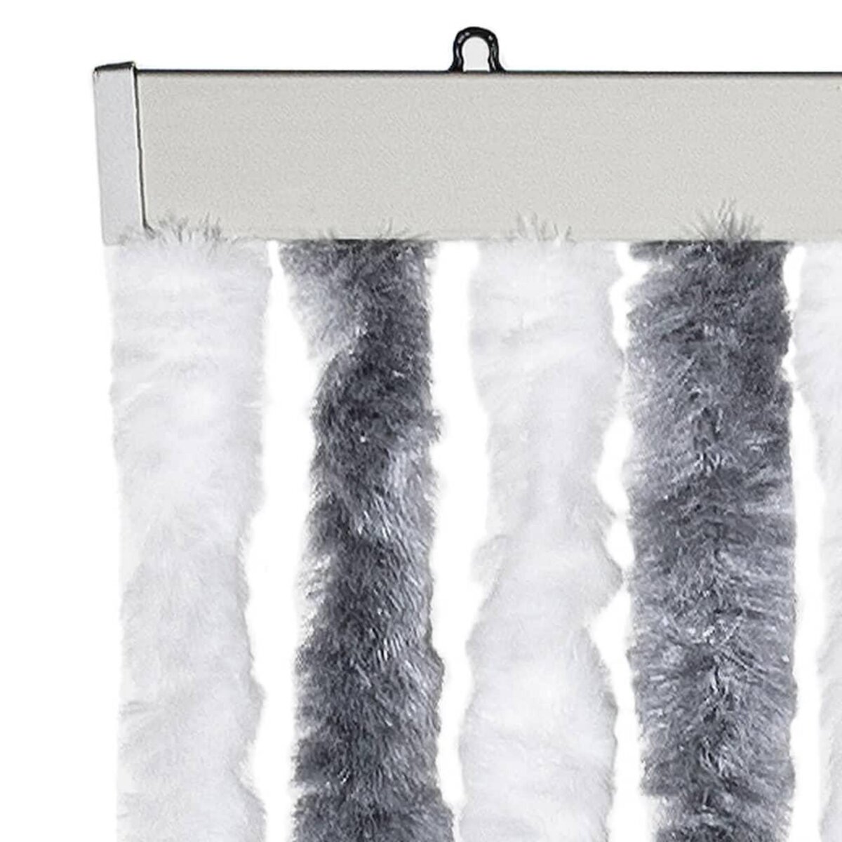 VIDAXL Moustiquaire gris et blanc 118x220 cm chenille